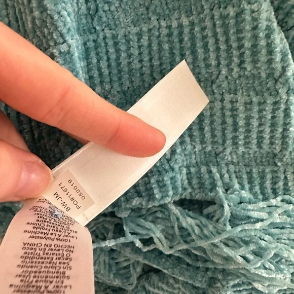 LuLaRoe Blue Shrug with Fringe - Picture 16 of 16